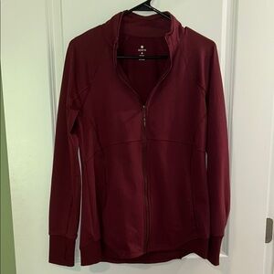 Apana Maroon Full-Zip Jacket